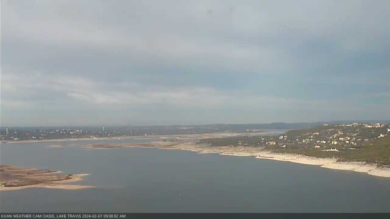 Lake Travis webcam, February 7, 2024 9:00 AM CT