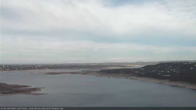 Lake Travis webcam, February 7, 2024 9:45 AM CT