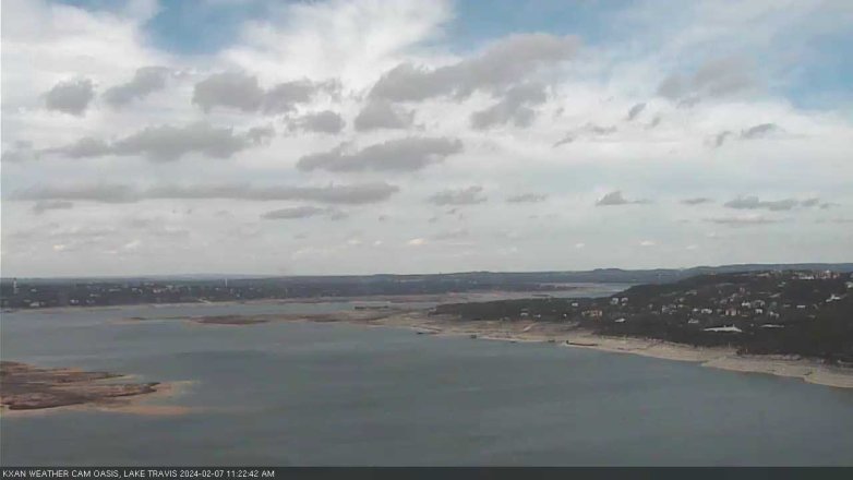 Lake Travis webcam, February 7, 2024 11:25 AM CT