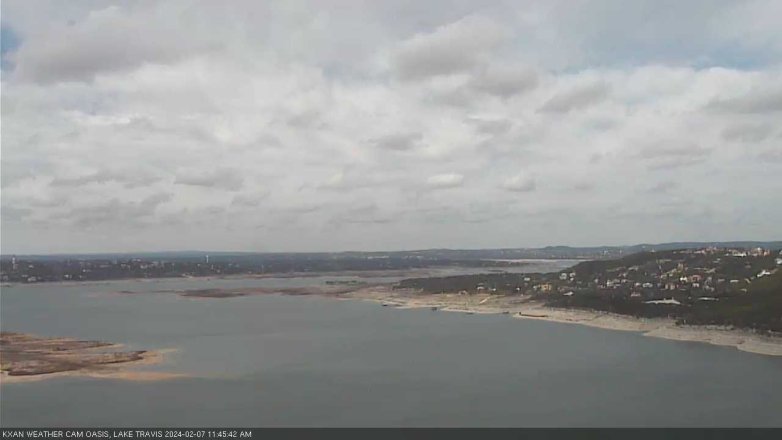 Lake Travis webcam, February 7, 2024 11:45 AM CT
