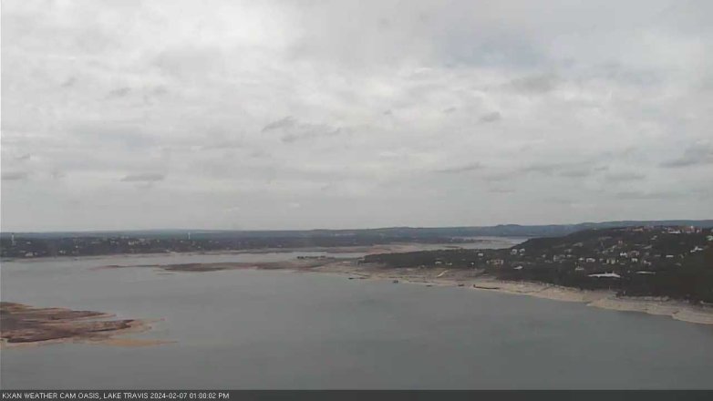 Lake Travis webcam, February 7, 2024 1:00 PM CT
