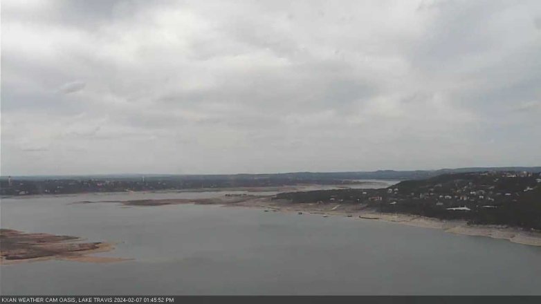 Lake Travis webcam, February 7, 2024 1:45 PM CT