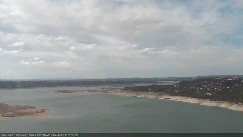 Lake Travis webcam, February 7, 2024 3:00 PM CT