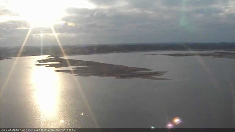 Lake Travis webcam, February 7, 2024 5:25 PM CT