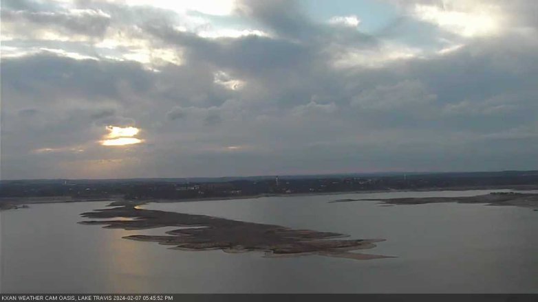 Lake Travis webcam, February 7, 2024 5:45 PM CT