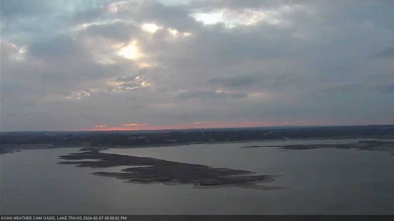 Lake Travis webcam, February 7, 2024 6:00 PM CT