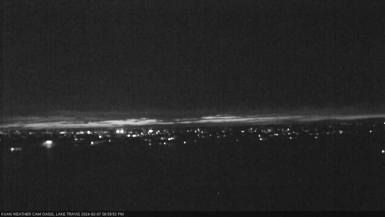 Lake Travis webcam, February 7, 2024 7:00 PM CT