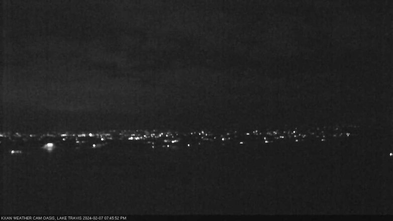 Lake Travis webcam, February 7, 2024 7:45 PM CT
