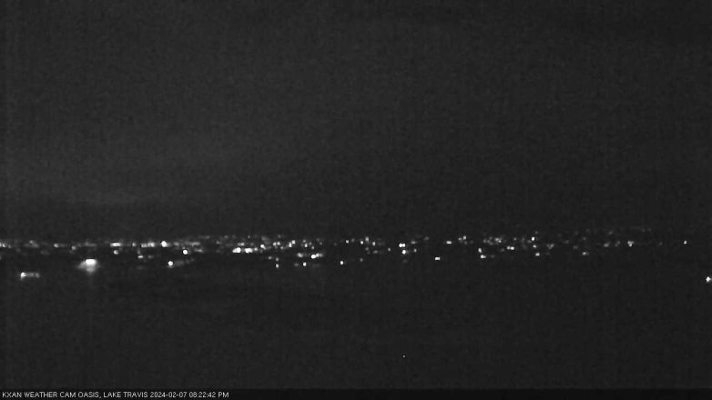 Lake Travis webcam, February 7, 2024 8:25 PM CT