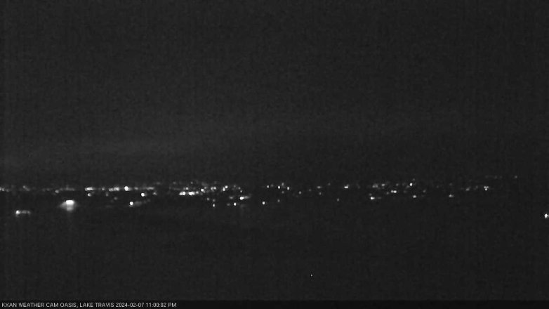 Lake Travis webcam, February 7, 2024 11:00 PM CT