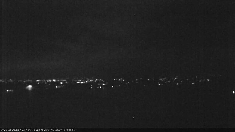 Lake Travis webcam, February 7, 2024 11:25 PM CT
