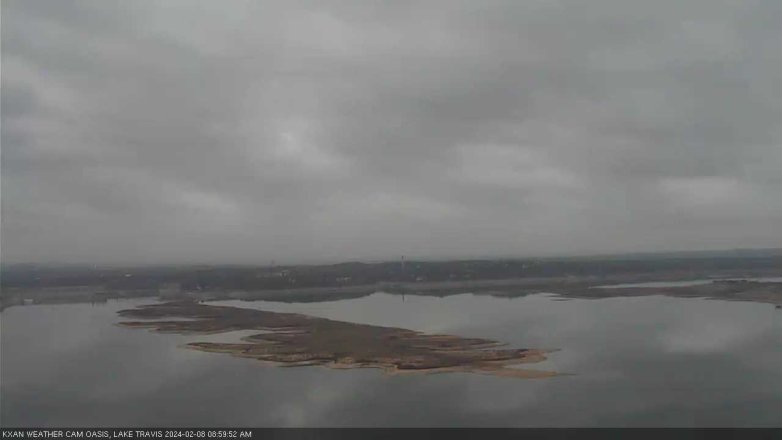 Lake Travis webcam, February 8, 2024 9:00 AM CT