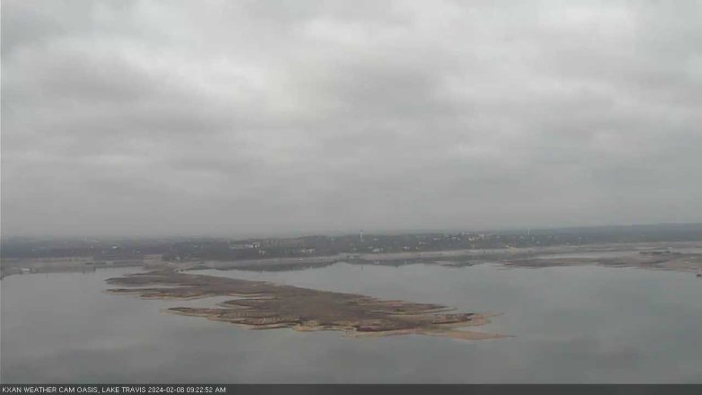 Lake Travis webcam, February 8, 2024 9:25 AM CT