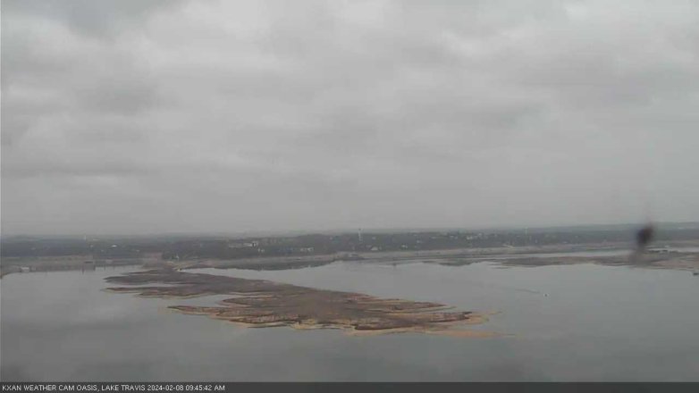Lake Travis webcam, February 8, 2024 9:45 AM CT