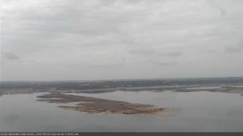 Lake Travis webcam, February 8, 2024 11:45 AM CT