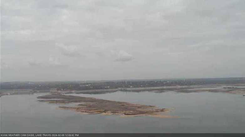 Lake Travis webcam, February 8, 2024 12:00 PM CT