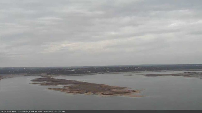 Lake Travis webcam, February 8, 2024 1:00 PM CT