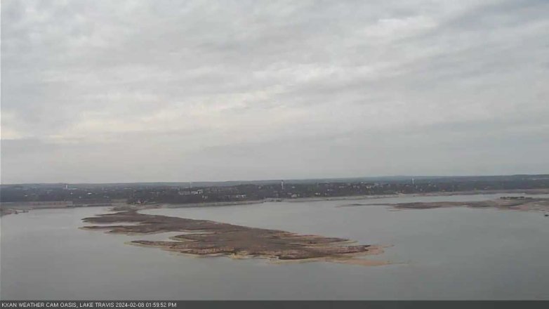 Lake Travis webcam, February 8, 2024 2:00 PM CT