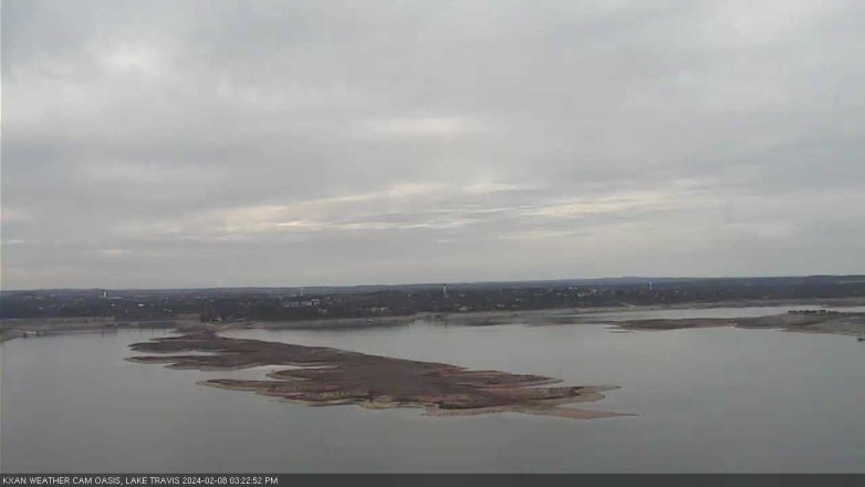 Lake Travis webcam, February 8, 2024 3:25 PM CT