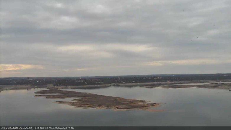 Lake Travis webcam, February 8, 2024 3:45 PM CT