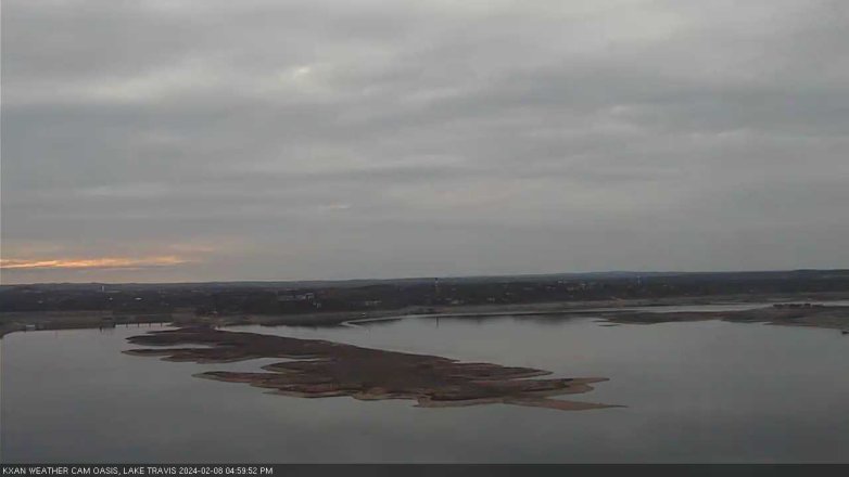 Lake Travis webcam, February 8, 2024 5:00 PM CT