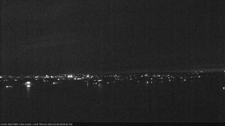 Lake Travis webcam, February 8, 2024 7:00 PM CT