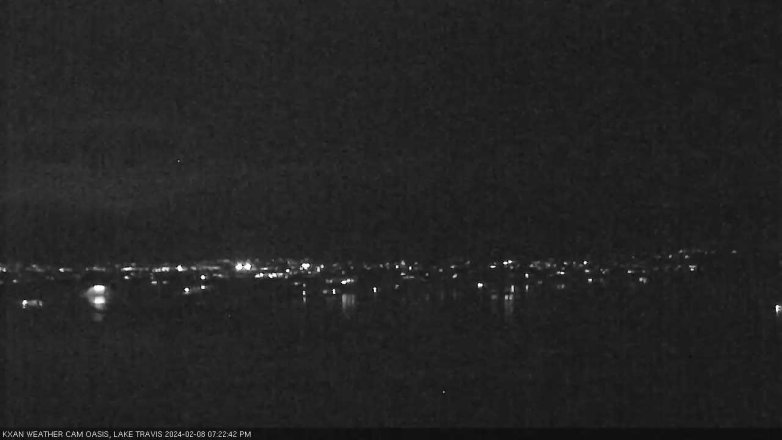 Lake Travis webcam, February 8, 2024 7:25 PM CT