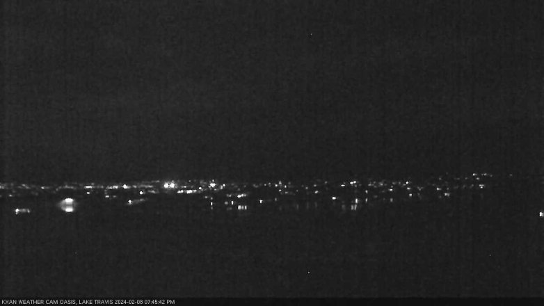 Lake Travis webcam, February 8, 2024 7:45 PM CT