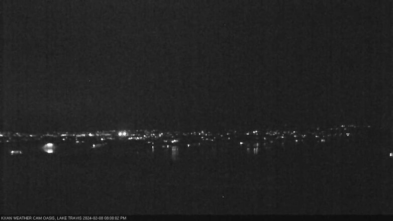 Lake Travis webcam, February 8, 2024 8:00 PM CT