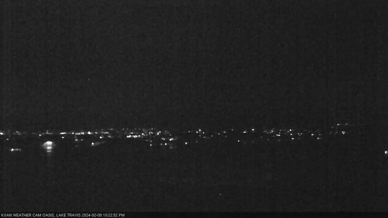 Lake Travis webcam, February 8, 2024 10:25 PM CT