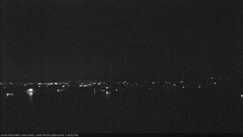Lake Travis webcam, February 8, 2024 11:45 PM CT