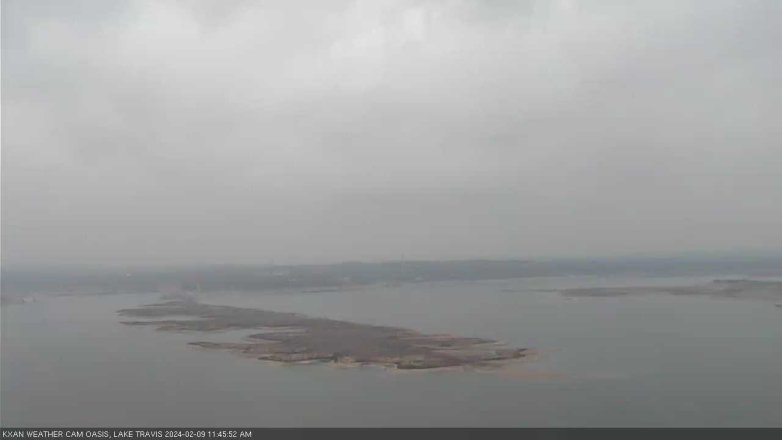 Lake Travis webcam, February 9, 2024 11:45 AM CT
