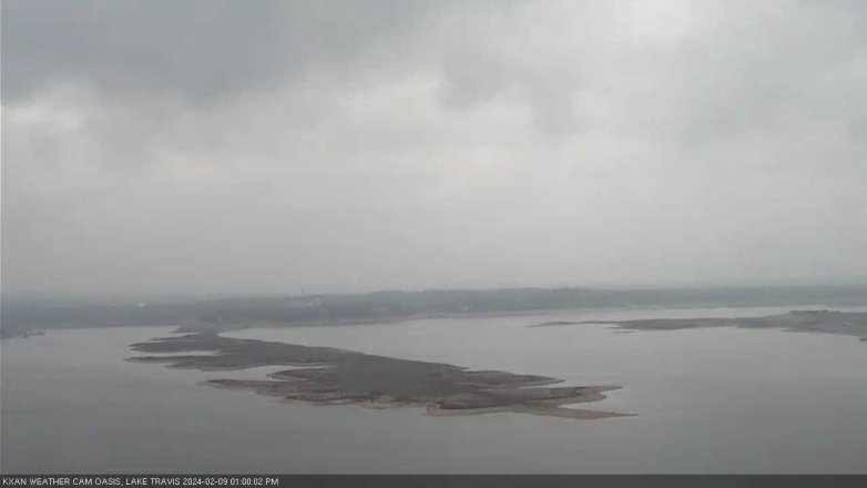 Lake Travis webcam, February 9, 2024 1:00 PM CT