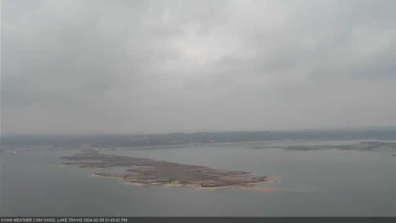Lake Travis webcam, February 9, 2024 1:45 PM CT