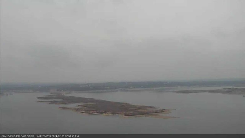 Lake Travis webcam, February 9, 2024 3:00 PM CT