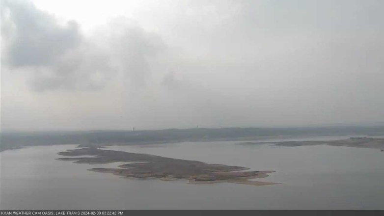 Lake Travis webcam, February 9, 2024 3:25 PM CT