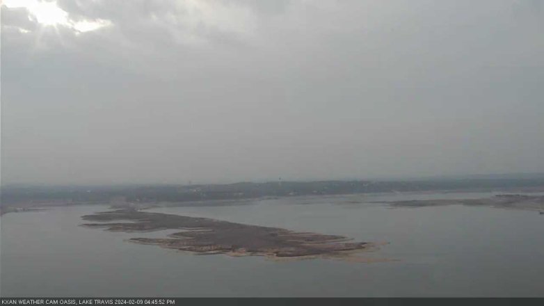 Lake Travis webcam, February 9, 2024 4:45 PM CT