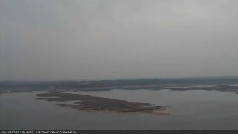 Lake Travis webcam, February 9, 2024 5:45 PM CT