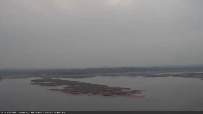 Lake Travis webcam, February 9, 2024 6:00 PM CT
