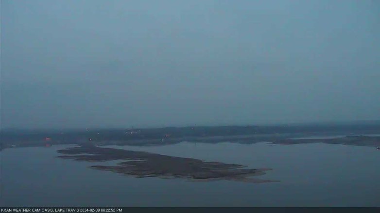 Lake Travis webcam, February 9, 2024 6:25 PM CT