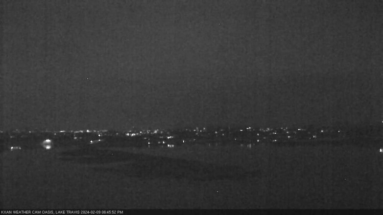Lake Travis webcam, February 9, 2024 6:45 PM CT