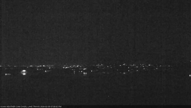 Lake Travis webcam, February 9, 2024 7:00 PM CT