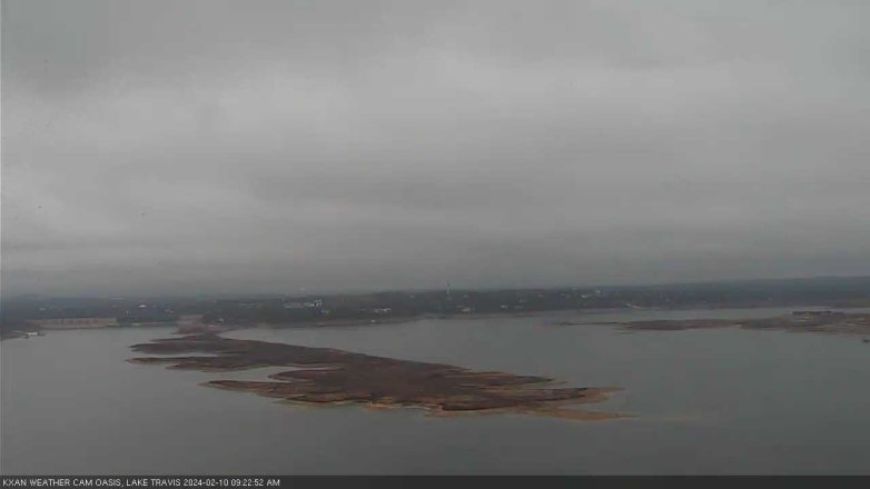 Lake Travis webcam, February 10, 2024 9:25 AM CT