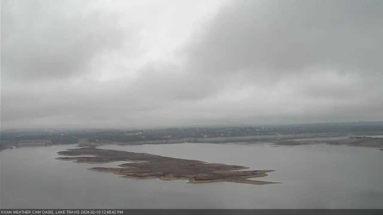 Lake Travis webcam, February 10, 2024 12:45 PM CT