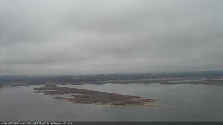 Lake Travis webcam, February 10, 2024 2:45 PM CT