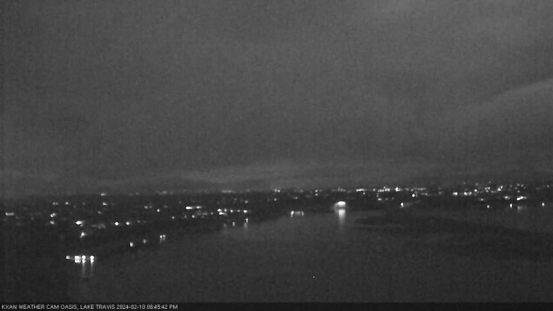 Lake Travis webcam, February 10, 2024 6:45 PM CT