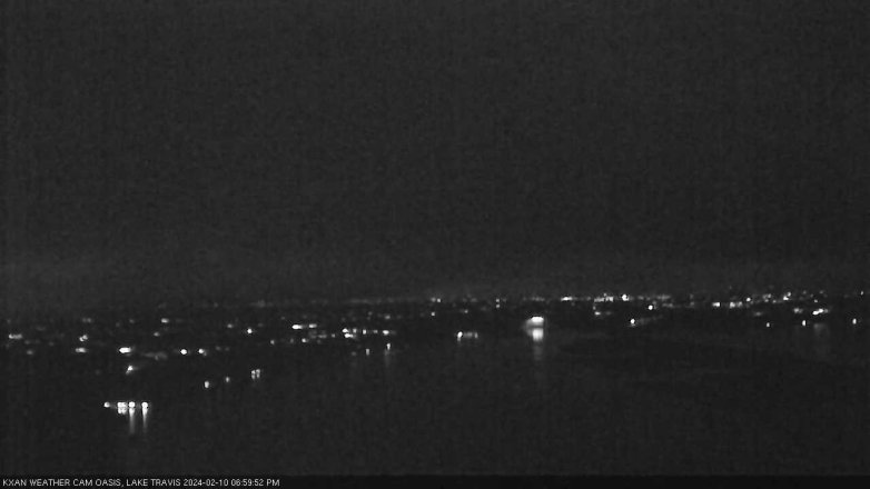 Lake Travis webcam, February 10, 2024 7:00 PM CT