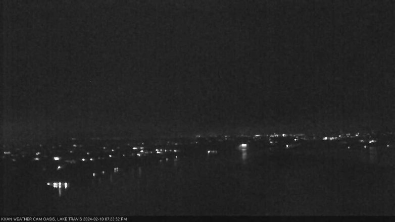 Lake Travis webcam, February 10, 2024 7:25 PM CT