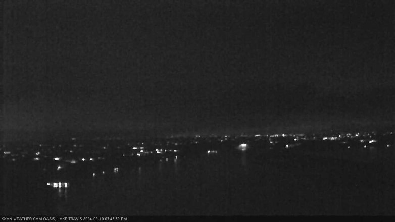 Lake Travis webcam, February 10, 2024 7:45 PM CT