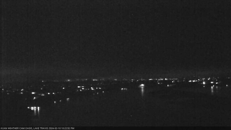 Lake Travis webcam, February 10, 2024 10:25 PM CT